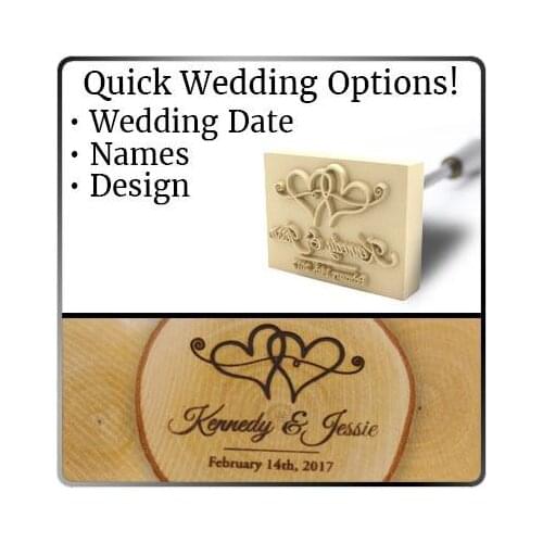 Custom Wedding Wood Branding Iron/Leather branding iron / Custom Flame Heated branding iron/ Steak Branding