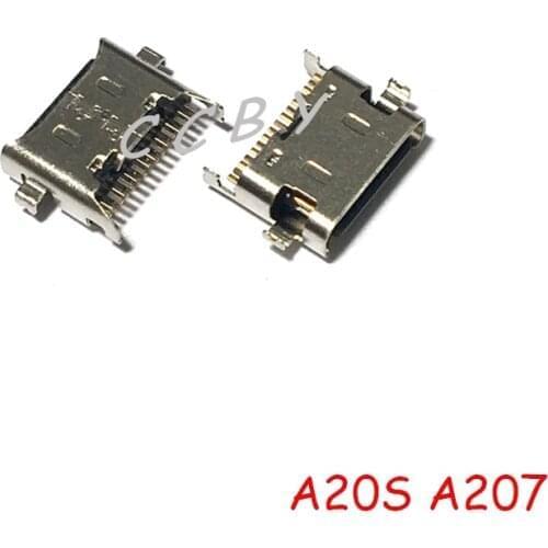 50pcs USB Charging Port Plug Dock Connector Socket For Samsung Galaxy A20S A207 / A21 A215