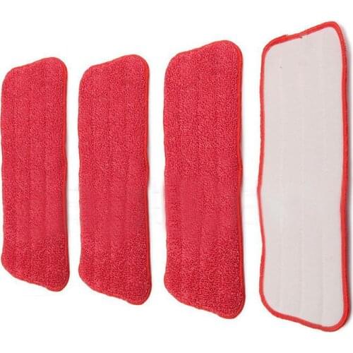 Replacement fiber Pads Spray Water Spraying Flat Dust Mop Floor Cleaner 2 sheets