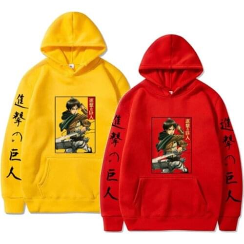 Attack on Titan Anime Sweater Unisex Male Female Print Shingeki No Kyojin Anime Clothes Loose Casual Streetwears