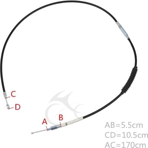 Stainless Steel Clutch Cable For Harley Road King Tri Electra Glide 2009-2013