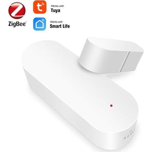 ZigBee Smart Life Smart Door Sensor Window Sensor Door Magnetic Alarm Detector Independent Magnetic Sensor Home Security Alarm