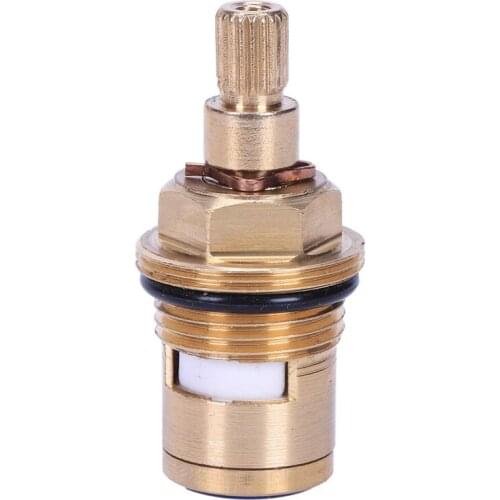 Hot 1 pcs Replacement Brass ceramic disc tap valve insert gland cartridge quarter turn