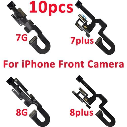 10pcs/lot Front Camera Flex Cable for iPhone 7 8 4.7" & 7 8plus 5.5" Facing Small Cam Light Proximity Sensor Replacement Parts