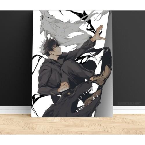 Megumi Fushiguro Jujutsu Kaisen Anime Poster Decoration Print Wall Art Canvas Bedroom Study Living Room Home Decor Painting