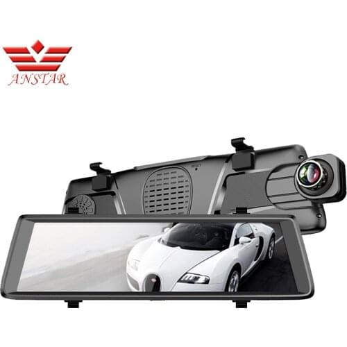 ANSTAR Android 3G 10'' Monitor Rear View Mirror with DVR and Camera Dual lens WIFI GPS Dashcam Dvr Automobile Video Recorder