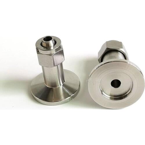 304 Stainless Steel KF16 Vacuum Quick Screw Joint Quick Two-Touch Fitting Vacuum Hose Connector PU Gas-type Fitting Joint