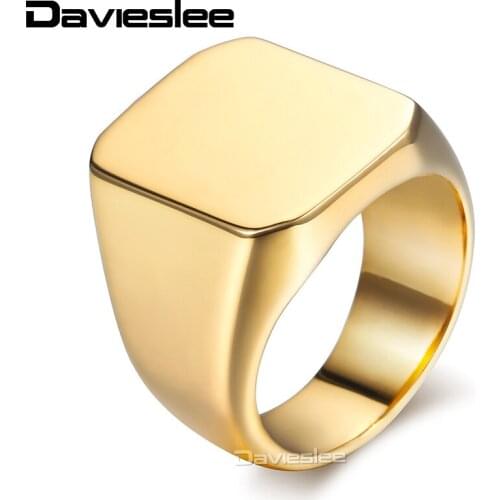Серебряные кольца для мужчин Davieslee China At AliExpress