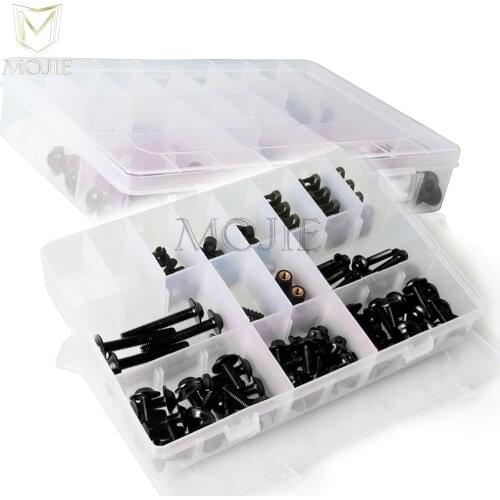 For Kawasaki ZZR1100/ZX-11/ZX1100 ZZR 1400 250 ZZR1400 ZZR250 Motorcycle Fairing Spring Screws Bolts Nuts Kit Fastener Clips