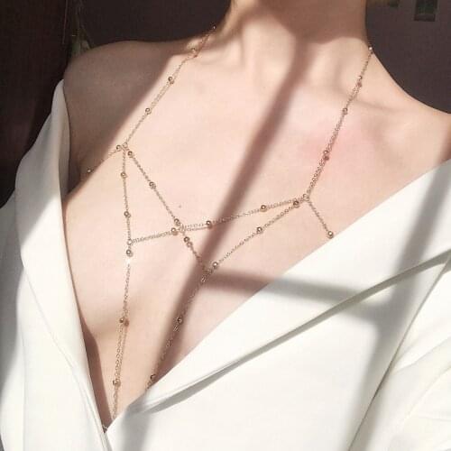 Europe and America sexy underwear accessories sexy necklace bra chain body chain SM pajamas uniform sexy pajamas accessories