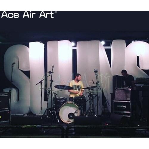 Gaint inflatable LED lighting letter decoration,glowing figure/alphabet inflatable words for party can be customized