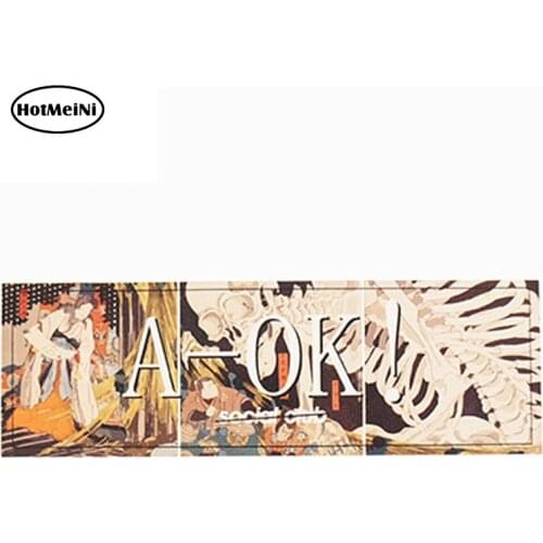 HotMeiNi 13cm x 4.3cm A-OK Social Club Bones Sticker for Car Window Bumper Laptop Decal Car Sticker Waterproof Accessories