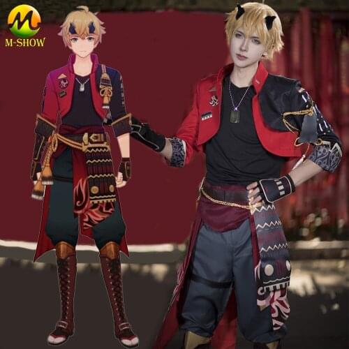 Game Genshin Impact Tohma Cosplay Costume Tohma Game Suit Halloween Outfit for Adult Men Custom Made