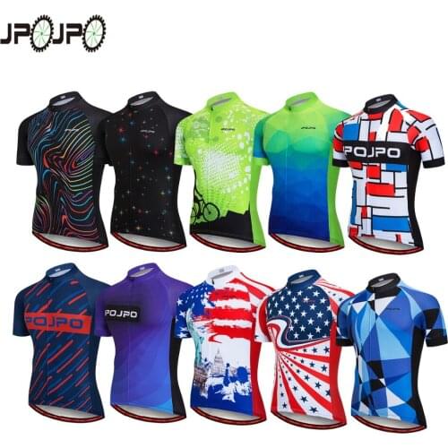 JPOJPO Cycling Jersey Men MTB Pro Bike Team Riding Ropa Ciclismo Bicycle Jersey Clothing Shirt Tops Outdoor Bike Clothes