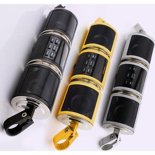 Motorcycle MP3 Music Player Scooter Bluetooth Speaker FM Radio Waterproof Adjustable Bracket Audio Player Moto Stereo Speakers