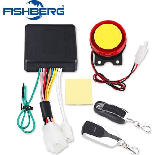 Motorcycle Anti-theft Horn Security Alarm System 12V Remote Control Start 125db Engine Start Keyless Motorcycle burglar alarm