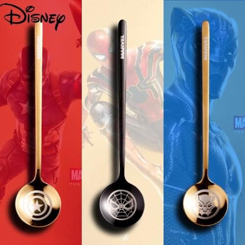 Disney Marvel Co-branded New Coffee 304 Stainless Steel Creative Cute Mini Stirring Dessert Small Spoon