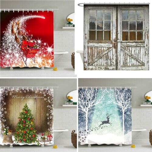 New Naughty santa curtains curtain shower curtain Bathroom curtain Shower curtain Curtain Curtains for kitchen Shower curtain