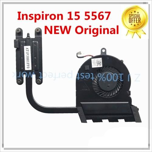 Original For DELL 5567 Laptop CPU Cooling Heatsink FAN CN-0T6X66 0T6X66 T6X66 AT1PJ001FF0 AT1PJ001RC0 100% Tested Fast Ship