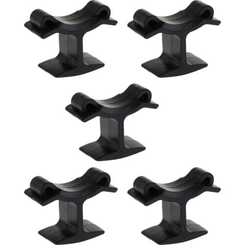 Perfeclan 5 Pack Referee Whistle Finger Grip Clip Holder for Basketball Trainer Fingers Clamp Accessories Black