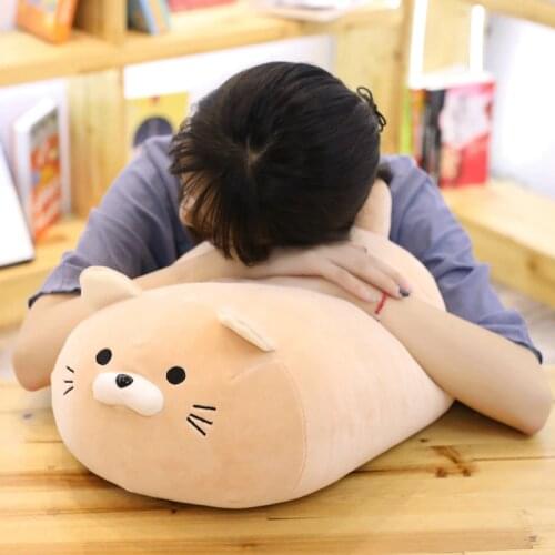 1PC 40/50cm Cute Fat Cat Plush Toy for Children Girls Soft Animal Cartoon Pillow Cushion Stuffed Lovely Kids Birthyday Gift