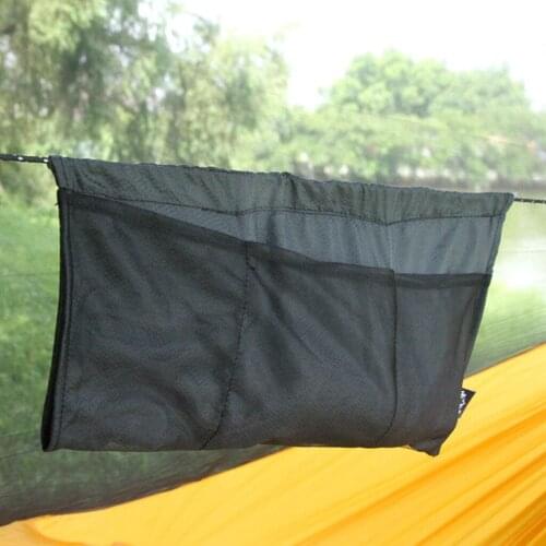 Durable Mesh Bag Elastic Dangling Pouch Tool for Hiking Hammock Accessories