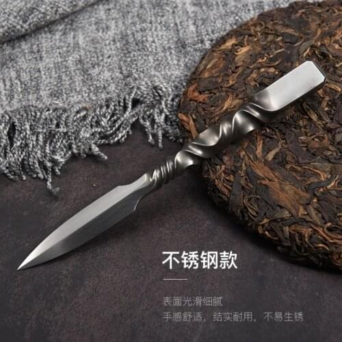 Hand Prying Tea Knife Stainless Steel Needle Cutters Cone Black Tea Cake Pu'er Set Spare Parts Tea Set Accessories Teaware