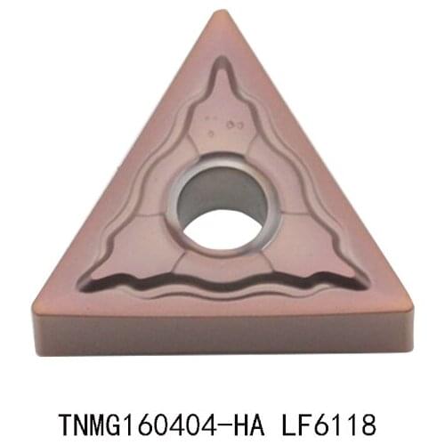 10PCS DESKAR TNMG160404 TNMG160408 HA MS LF6118 LF6018 Turning Tools carbide insert cnc lathe cutter for stainless steel