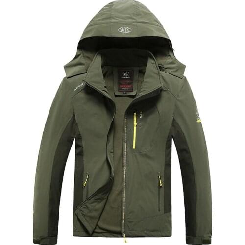 Mens Winter Jacket Warm US 4XL RU 64 Windbreaker Waterproof Size 4XL 5XL 6XL 7XL 8XL Mens Hooded Fleece Thermal Jacket Male