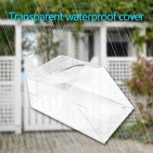 Waterproof Outdoor Transparent Cover for Wireless Doorbell Home Door Bell Ring Button Double-Sided Tape Transmitter