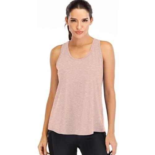 Water absorption breathable sweat vests womens loose I-line vests womens mesh backless running vests women