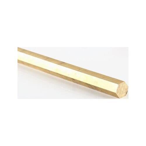 1pcs 450mm long diameter 3mm/4mm/4.5mm/4.75mm/5mm/6mm H59/H62 hex brass rod six parties bar brassiness solid stick