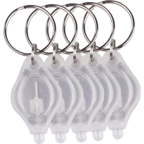 1 Pcs Outdoor Camping Emergency Keychain Light Mini Led Flashlight Keychain Keyring Squeeze Light Micro Led Flashlight Torch