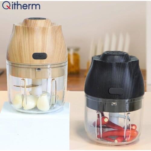 250ML Mini USB Electric Garlic Masher Press Mincer Wireless Vegetable Chili Meat Grinder Food Chopper Kitchen Tools