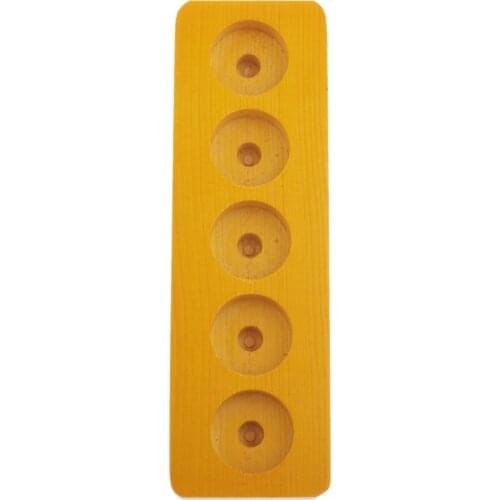 5 Slots Wooden Essential Oils Holder Stand Rack Shelf Case Holder Organizer