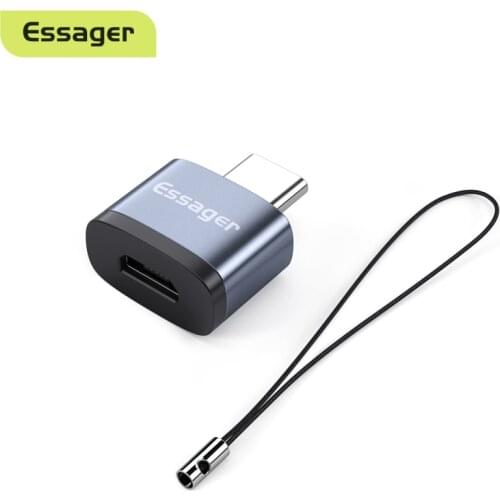 Essager USB Type C OTG Adapter Type-C USB-C Male To USB 3.0 Female Converter For Macbook Samsung S20 Huawei USBC OTG Adaptador