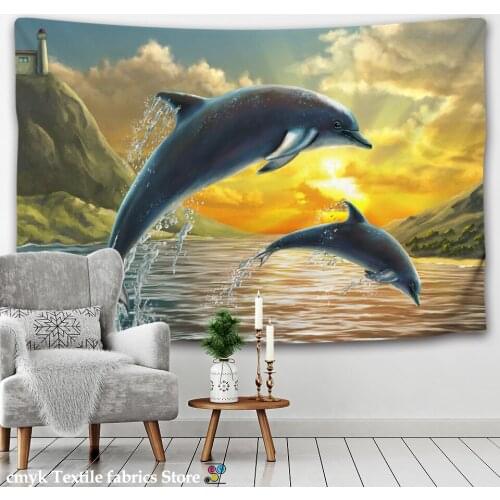 Bermuda tapestry wall hippie ocean witchcraft boho decoration home decor tapiz wall whale tapestry