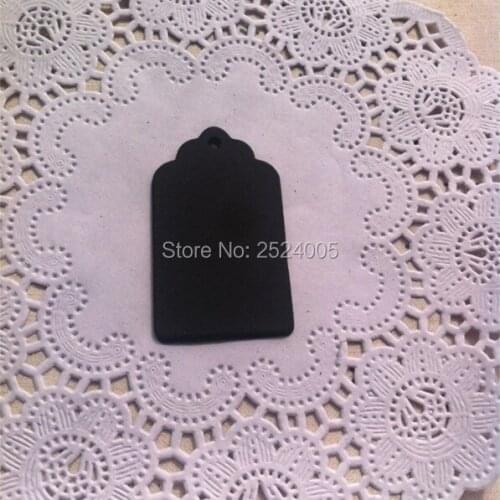 Free shipping in stock 5x3cm shape cutting blank tag/350gsm black matt cardboard paper tags/paper card hang label