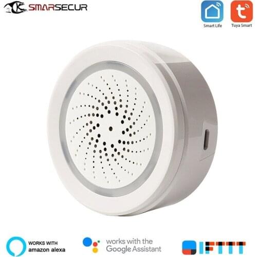Smart home wifi temperature and humidity sensor environmental detector tuya alarm