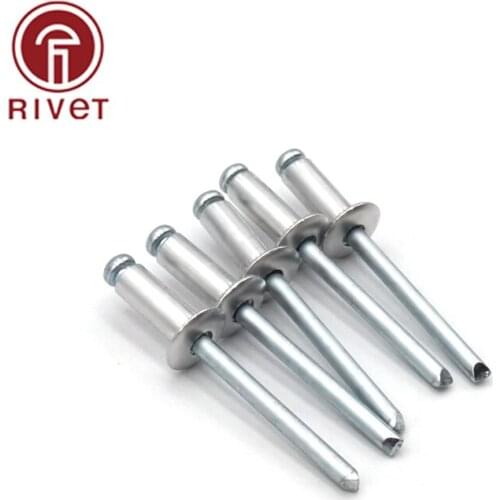 DIN EN ISO 15977 20/50/100/200PCS M5 Aluminum And Iron Round Head Multi-Size High-Quality Rivets Blind Rivets