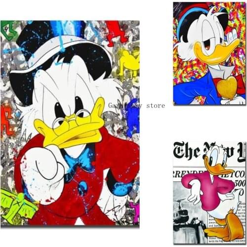 Disney Donald Duck Graffiti Art 5D DIY Diamond Painting Cross Stitch Kits Diamond Embroidery Rhinestone Mosaic Home Decor