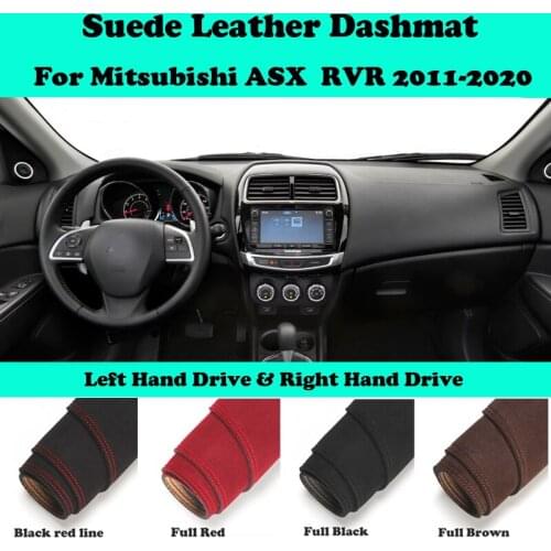 For Mitsubishi ASX RVR Peugeot 4008 2011-2020 Suede Leather Dashmat Dashboard Cover Pad Dash Mat Car-Styling Accessories LHD RHD