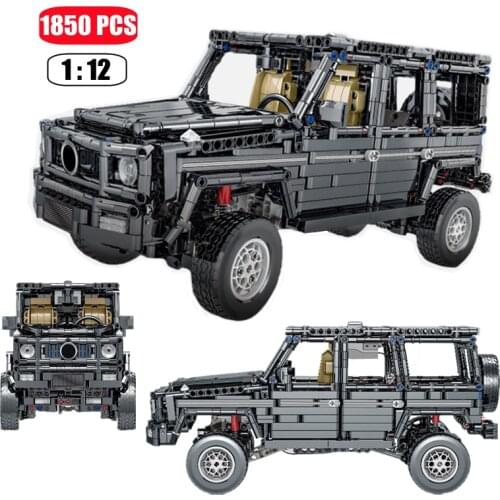1850PCS City Off-Road G63 SUV Technical Vehicle Building Blocks Creator Cars Model Brick Aldult Toys For Children Birthday Gifts