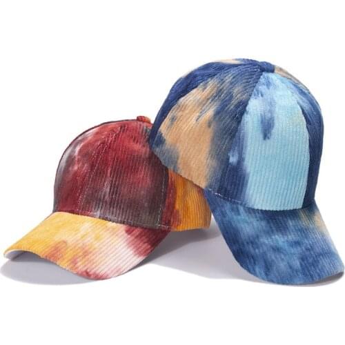 2021 New Fashion Color Tie Dye Baseball Cap Men Hats for Women Hip Hop Caps Gorras Hombre Casquette Homme Gorras Femme Gorra