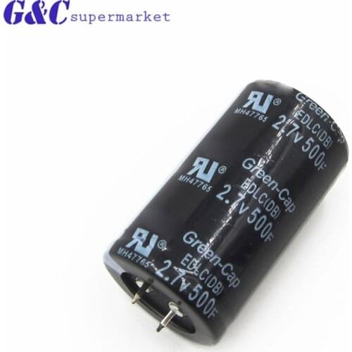 Farad Capacitor 2.7V 500F 35*60MM Super Capacitors Through Hole General Purpose 2.7V500F Capacitor Two Feet / Four Feet