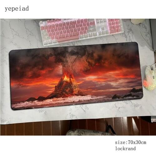 Volcanoes mouse pad 900x400x3mm gaming mousepad Natural Rubber office notbook desk mat Kawaii padmouse games pc gamer mats