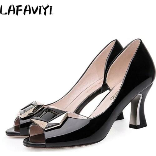 2021 Summer Luxury New Fish Mouth Sandals Female European Fashion Pointed High Heels