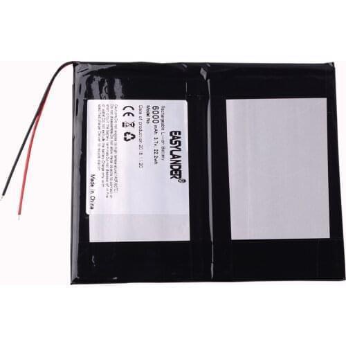 3.7 V 6000mAH 27125140 lithium Li ion polymer rechargeable battery for Digma Citi 1803 3G 2.7 x 125 x 140