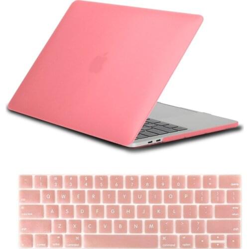 Matte Pink Case for Apple Macbook Air 11"/13" A2337/Pro 13"/15"/12" A1534 High Quality Anti-fall Laptop Hard Shell+Keyboard Film