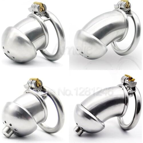 New Male Chastity Device Cock Cage with Urethral Sounds 304 Stainless Steel Chastity Belt Penis Cage BDSM Adult Sex Toys For Men